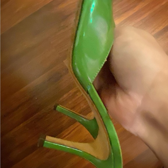 Kate Spade Green and Pink Mule Heels - Picture 3 of 4